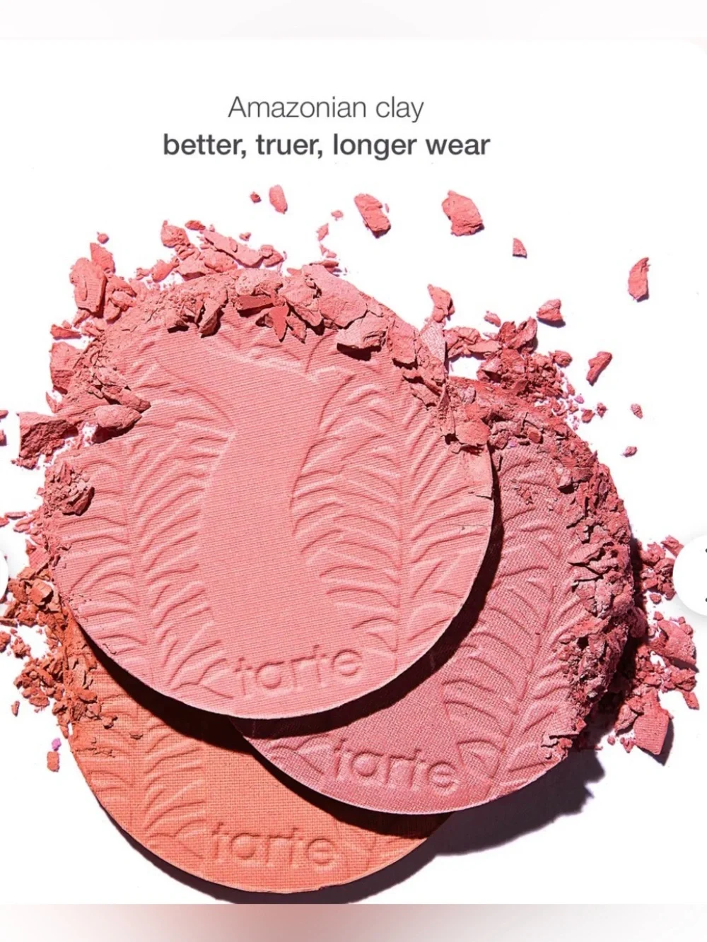 NEW✅ Tarte Amazonian Clay 12-Hour Blush • White Peach • Full Size • New in Box